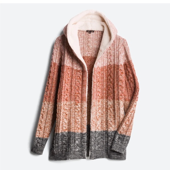 LETY & ME Helsa Sherpa Trim Cardigan - Picture 3 of 4